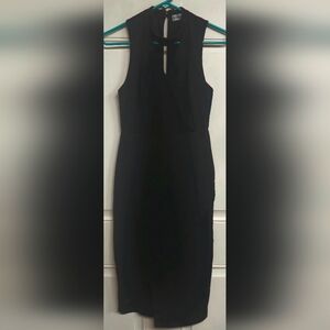 Women's Flattering Size Medium Almost Famous Little Black Dress. NEVER WORN!